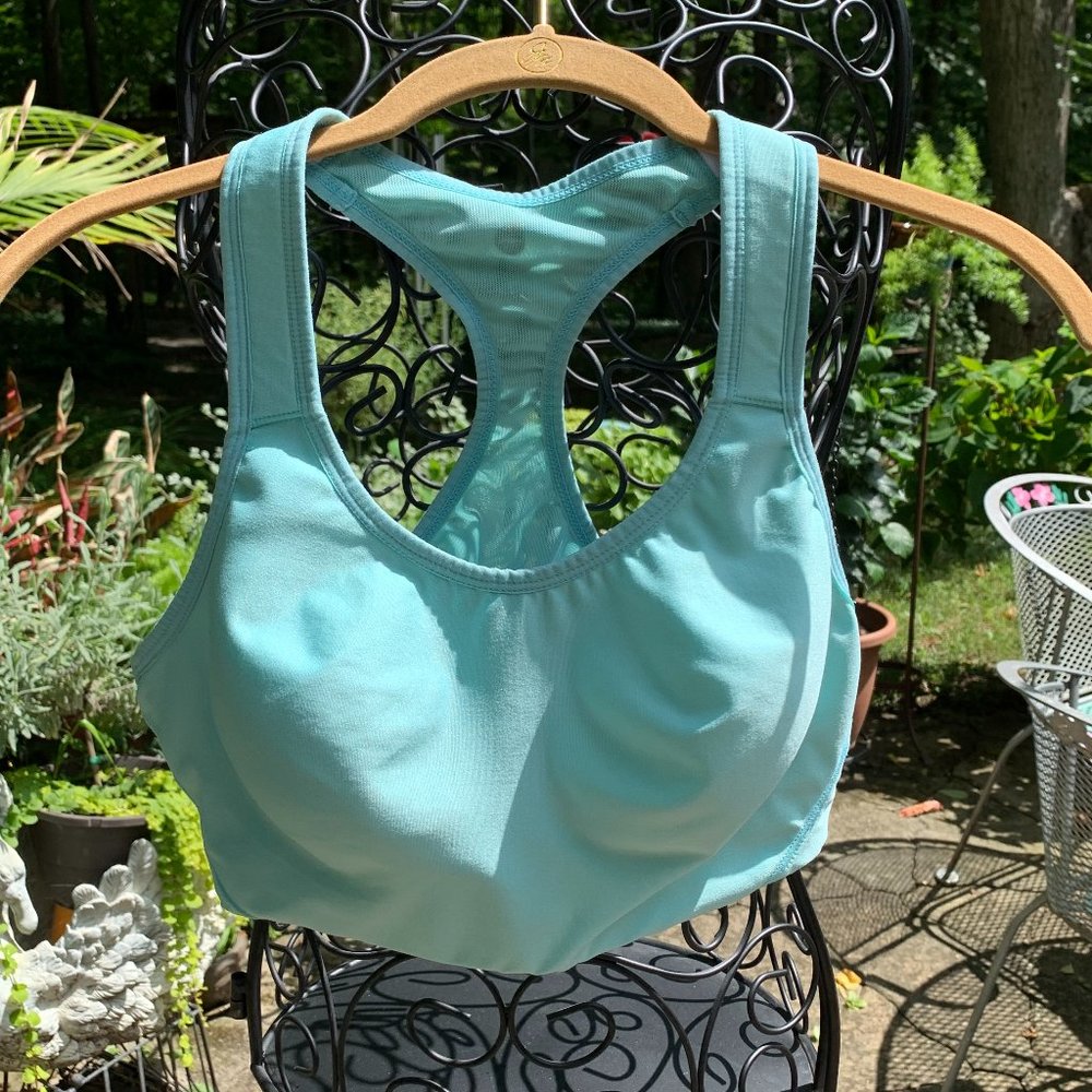 Avia Aqua Blue Sports Bra Tank - Size Large